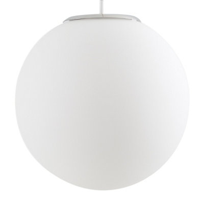 ValueLights Modern Large White Glass Globe Ceiling Pendant Light Shade