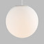ValueLights Modern Large White Glass Globe Ceiling Pendant Light Shade