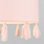ValueLights Modern Pink Drum Tassel Living Room Bedroom Hallway Ceiling Pendant Light Shade