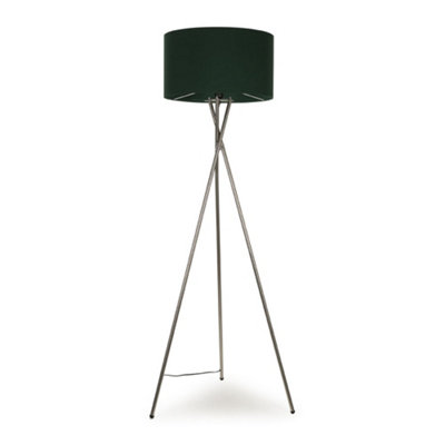 Chrome tripod floor lamp outlet base