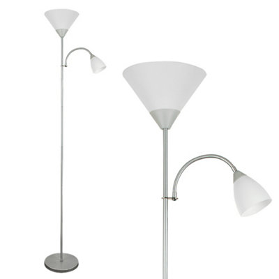 Father and child store uplighter floor lamp