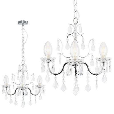 Black chandelier on sale light b&q