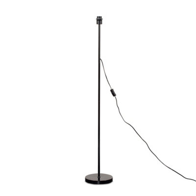 ValueLights Modern Standard Black Metal Finish Floor Lamp Base