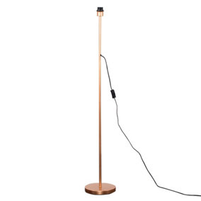 ValueLights Modern Standard Floor Lamp Base In Copper Metal Finish