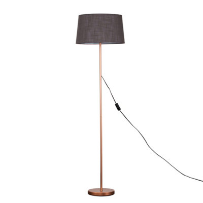 Copper floor store lamp base