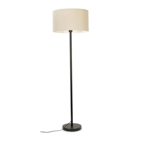 ValueLights Modern Standard Floor Lamp Base In With Neutral Shade