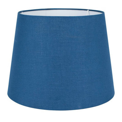 ValuelIghts Modern Tapered Table Floor Lamp Light Shade With Blue Fabric Finish