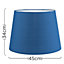 ValuelIghts Modern Tapered Table Floor Lamp Light Shade With Blue Fabric Finish