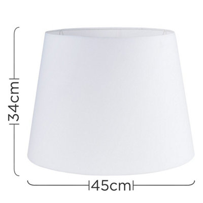 ValueLights Modern White Fabric Table Floor Light Shade