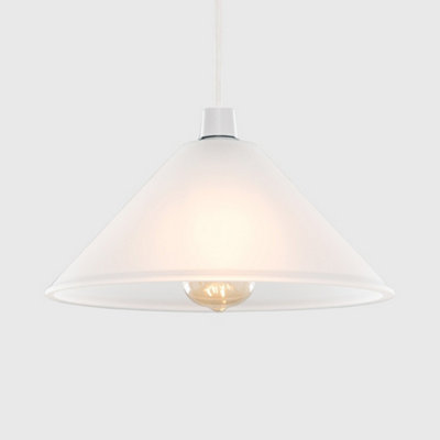 ValueLights Modern White Frosted Glass Ceiling Light Shade