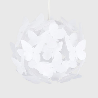 ValueLights Modern White Globe Design Butterfly Ceiling Pendant Light Shade
