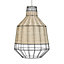 ValueLights Natural Ceiling Pendant Shade and B22 GLS LED 10W Warm White 3000K Bulb