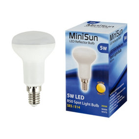ValueLights Pack of 10 5w SES E14 R50 Reflector Energy Saving LED Spotlight Bulbs 3000K Warm White