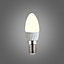 ValueLights Pack of 10 Thermal Plastic 4w High Power LED SES E14 40w Replacement Frosted Opal Candle Bulbs - 3000K Warm White