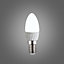 ValueLights Pack of 10 Thermal Plastic 4w High Power LED SES E14 40w Replacement Frosted Opal Candle Bulbs - 6500K Cool White