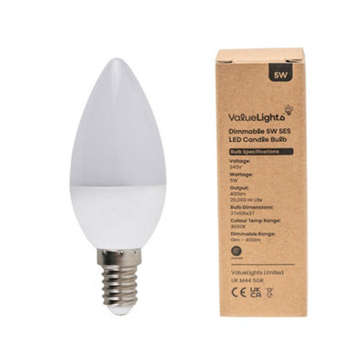 40w ses deals candle bulb dimmable