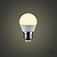 ValueLights Pack of 2 4w LED ES E27 Golfball Energy Saving Long Life Light Bulbs 3000K Warm White
