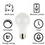 ValueLights Pack of 2 7W LED ES E27 Screw GLS TUYA  WiFi Smart Light Bulb with Adjustable Brightness, Colour Temperature Warm/Cool