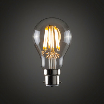 ValueLights Pack of 2 Retro Style 6w LED Filament BC B22 GLS Light ...