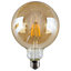 ValueLights Pack of 2 Retro Style 6w LED Filament ES E27 Giant Globe Amber Tinted Light Bulbs 2700K Warm White