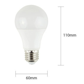 ValueLights Pack of 3 High Power 6w LED ES E27 SMD GLS Energy Saving Long Life Bulbs 6500K Cool White