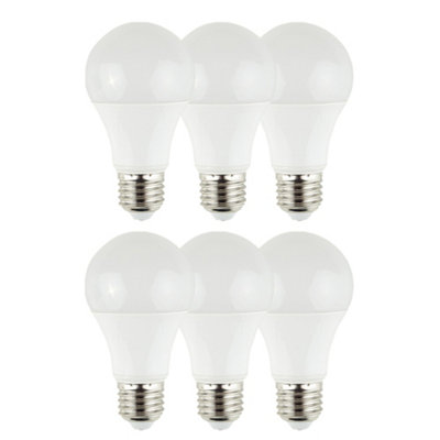 ValueLights Pack of 6 7W LED ES E27 Screw GLS TUYA  WiFi Smart Light Bulb with Adjustable Brightness, Colour Temperature Warm/Cool