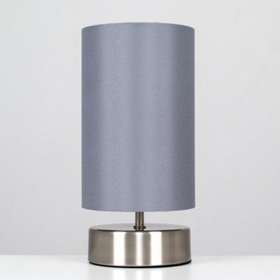 Chrome bedside on sale table lamps