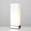 ValueLights Pair Of Chrome And White Modern Frosted Glass Bedside Touch Table Lamps With USB Charging Ports
