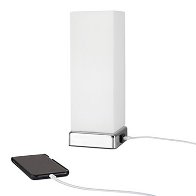 Touch bedside lamp hot sale with usb port