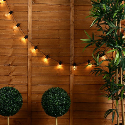 ValueLights Pair Of Decorative IP44 Rated LED Festoon Clear Globe ...