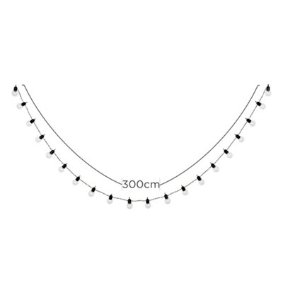 ValueLights Pair Of Decorative IP44 Rated LED Festoon Clear Globe ...