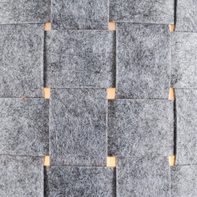 ValueLights Pair Of Grey Weave Fabric Pendant Light Shades