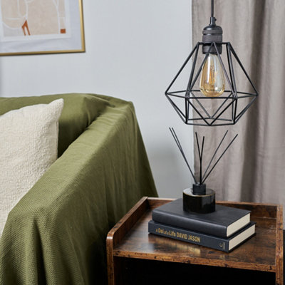 Black geometric deals light shade