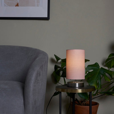 Bedside table shop lamps pink