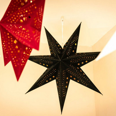 ValueLights Paper Star Black Lit Decoration