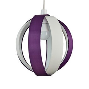ValueLights Purple Modern Fabric Globe Ceiling Pendant Light Shade
