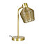 ValueLights Ranga Gold Table Lamp
