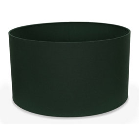 ValueLights Reni Forest Green Fabric Large Drum Shade