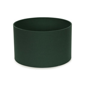 ValueLights Reni Forest Green Fabric Small Drum Shade