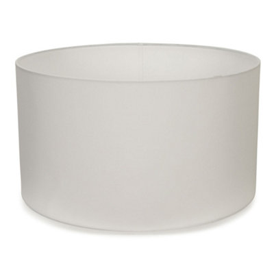 ValueLights Reni White Fabric Large Drum Shade