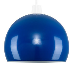ValueLights Retro Blue Arco Style Dome Ceiling Pendant Light Shade