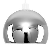 ValueLights Retro Chrome Arco Style Dome Ceiling Pendant Light Shade