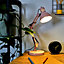 ValueLights Retro Designer Style Adjustable Pink Metal Bedside Desk Table Lamp