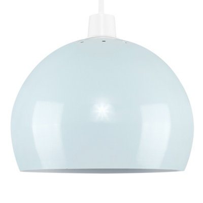 ValueLights Retro Light Blue Arco Style Dome Ceiling Pendant Light Shade