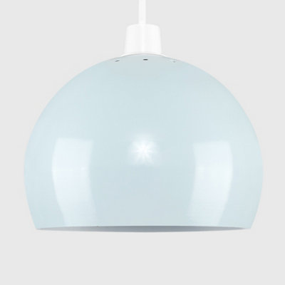 ValueLights Retro Light Blue Arco Style Dome Ceiling Pendant Light Shade