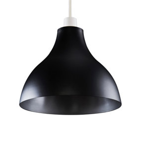 ValueLights Retro Style Black And Silver Metal Ceiling Pendant Light Shade