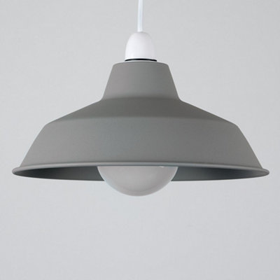 ValueLights Retro Style Cement Stone Effect Metal Reflector Ceiling Pendant Light Shade