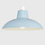ValueLights Retro Style Gloss Blue Metal Easy Fit Ceiling Pendant Light Shade