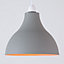 ValueLights Retro Style Grey Cement Stone Effect Ceiling Pendant Light Shade