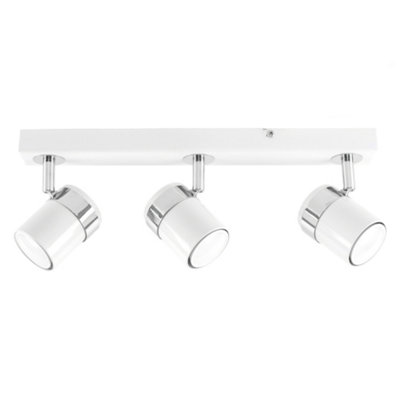 ValueLights Silver Indoor Wall Light And GU10 Spotlight LED 5W Warm White 3000k Bulb~5016529077275 01c Mp
